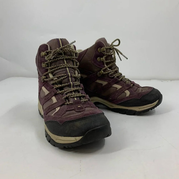 L.L. Bean Women's Lace Up Ankle Hiking Outdoor Snow Boots Size 9W - Picture 2 of 11